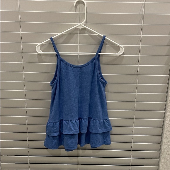 Blue Ruffled Women's Top - Picture 3 of 3